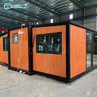 Maison préfabriquée mobile en acier, 2 à 3 chambres, pliable, extensible, moderne, conteneur d'expédition, ferme, supermarché, bureau, villa