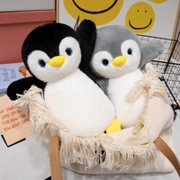 Peluche pingouin lumineuse mignonne, jouet en peluche LED doux, poupée pingouin colorée qui brille, cadeau d'anniversaire pour enfants, compagnon de sommeil