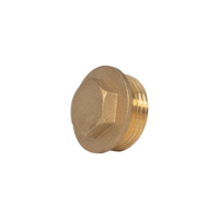 Bouchon mâle hexagonal en laiton sur mesure, filetage BSP/NPT, toutes tailles, bouchon de fermeture en laiton forgé pour systèmes de plomberie eau et gaz