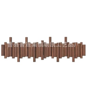 Piano Key Wooden Wall Coat Rack Wall Mounted For Entryway Living Room <b>Door</b> Hook Storage Shelf - Product Image 5