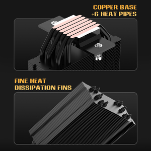 Lovingcool New arrivi ARGB CPU Cooler 120mm alluminio dissipatore termico PC compatibile LGA 1700 1200 1366 115x AM5 AM4 - Product Image 5