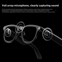 Lunettes intelligentes avec caméra, Bluetooth, enregistrement vidéo, lecture de musique, prise de photos, traduction IA, ultra durables