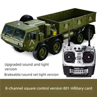 2.4G sans fil 1/12 rapport 4X4 roue motrice camion militaire remorque modèle 8RC télécommande jouet