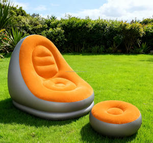 <span class=keywords><strong>Divano</strong></span> <span class=keywords><strong>Gonfiabile</strong></span> Portatile Personalizzato con Pompa d'Aria Integrata, Moderno e Pieghevole, con Poggiapiedi, Disponibile in Diversi Colori - Product Image 2