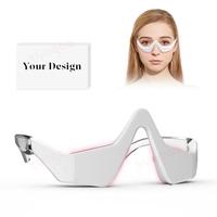 0728 Lunettes de massage intelligentes portables chauffantes pour le contour des yeux avec réglages personnalisés pour les cernes, les poches et la réduction des rides