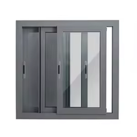 Luxseal Fenêtres modernes en aluminium avec double vitrage Verre coulissant Conception de fenêtres pour maison hôtels Cadre en aluminium Verre de fenêtre