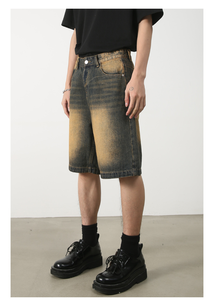 Denim 2026 |   Nouveaux shorts en jean pour hommes, tendance été, shorts en jean amples et polyvalents, pantalons décontractés pour garçons - Product Image 5