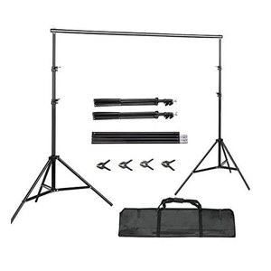 3*3M fotografia pieghevole verde schermo Kit panno con treppiede Stand foto cabina per lo sfondo per lo Streaming Video Zoom - Product Image 6