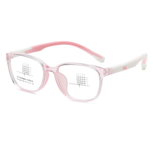 Jamie 8019TR90 Rectangular <b>Eyeglasses</b> Plano Lenses Blue Light Protection For Students Unisex Medium <b>Frame</b> Width AC Lens - Product Image 1