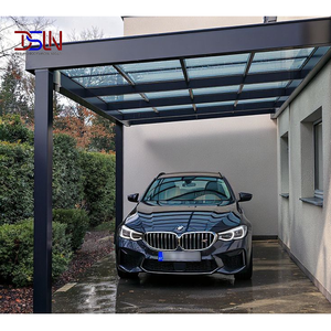 Cochera Solar Moderna con Panel Fotovoltaico de Aluminio, Cargador para Vehículos Eléctricos, Refugio Inteligente Impermeable para Entrada de Vehículos en Villas de Lujo - Product Image 1