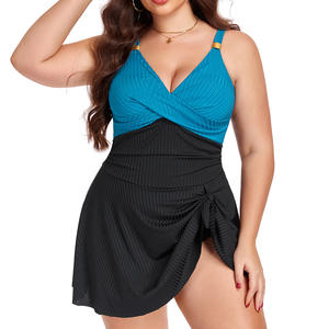 Traje de baño de una pieza para mujer de talla grande, traje de baño con diseño de cuello en V profundo para playa, deportes acuáticos, Fitness, moldeador del cuerpo - Product Image 4