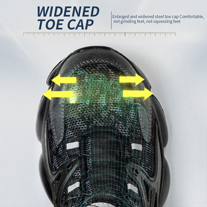 Factory Customized High Quality Safety <b>Shoes</b> Steel Toe Anti-smash Microfiber Breathable Light Weight <b>Men</b> <b>Work</b> Labor <b>Shoes</b> Sports - Product Image 4