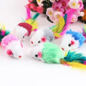 ของเล่นแมวสีสันสดใสเมาส์น่ารักสำหรับสุนัขแมวของเล่นแสนสนุก - Product Image 6