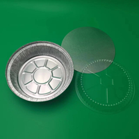 Contenants alimentaires ronds, doublures de cuisson, casseroles en aluminium, assiettes en papier d'aluminium 9 pouces