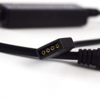 Contrôleur LED sans fil DC5-24V, télécommande 21 touches, 12 couleurs pour bande LED RGB, connecteur anode commun DC 4 broches