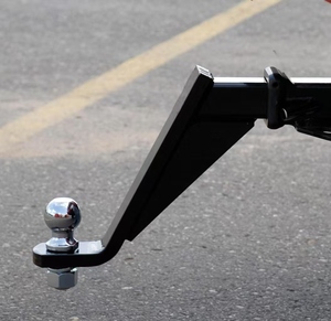 Trailer Hitch Bóng gắn kết phù hợp với 2 inch vuông Receiver <span class=keywords><strong>5</strong></span> inch thả 6000 lbs Công suất 1-inch Lỗ Bóng Đen bột áo - Product Image 5