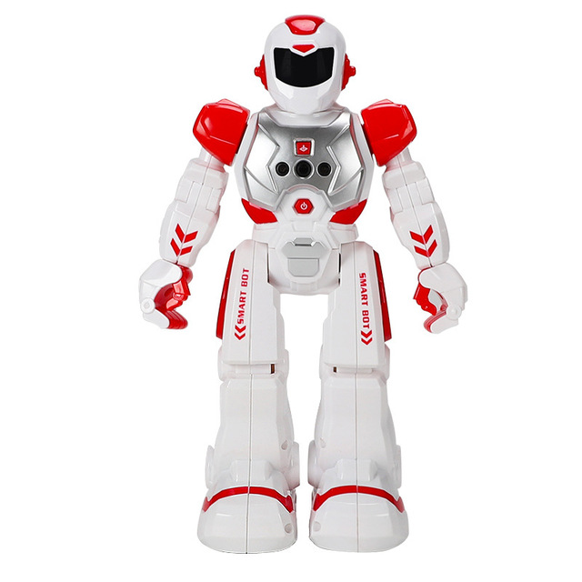 Intelligent Cartoon Robot Toy Educational Smart Programmable Electronic Toy Light Function Battery Operated Plastic Material