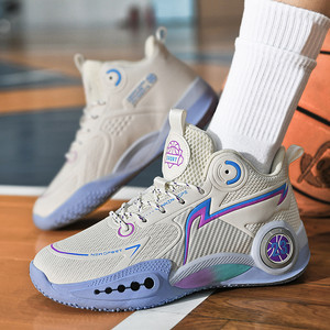 Sneakers sportive professionali alte per il tempo libero per studenti giovani donne maschili per il basket che corre la competizione pratica primaverile - Product Image 4