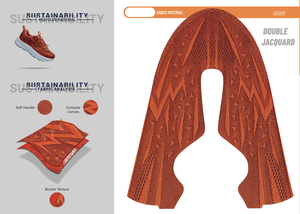 快適な本革製大人用スポーツランニングシューズ、通気性のあるジャカードメッシュ生地のアッパーデザイン、ファッショナブルで耐久性のある製品 - Product Image 2
