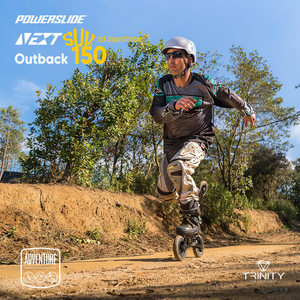 Powerslide Baoshilai Trinity Three-point NEXT avec pneus <span class=keywords><strong>tout</strong></span>-<span class=keywords><strong>terrain</strong></span> pour SUV, chaussures de roller d'extérieur - Product Image 5