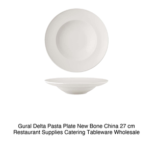 Assiette à pâtes Gural Delta en porcelaine fine, 27 cm, fournitures de restauration, vaisselle de table, vente en gros - Product Image 2
