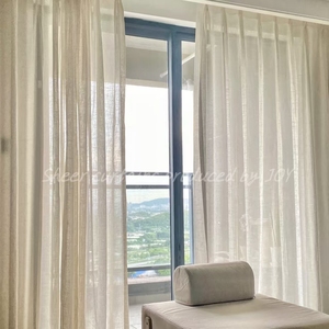 Nuove <span class=keywords><strong>tende</strong></span> di lino a tinta unita personalizzate <span class=keywords><strong>per</strong></span> <span class=keywords><strong>soggiorno</strong></span> e camera da letto, <span class=keywords><strong>tende</strong></span> <span class=keywords><strong>trasparenti</strong></span> <span class=keywords><strong>per</strong></span> la casa - Product Image 3