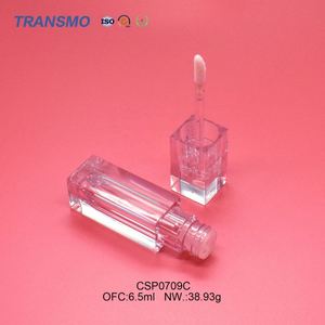 Tubo de Brillo Labial, Tubo de Brillo Labial de Cristal, Envase de Lápiz Labial, Logotipo Personalizado, Cristal, 6.5 ml, Brillo Labial Cuadrado - Product Image 2