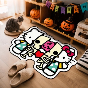 <strong>Hello</strong> <strong>Kitty</strong> <strong>Rug</strong> Custom Shape Print Anime Irregular Kuromi Area <strong>Rug</strong> Polyester Machine Washable Cartoon sanrio <strong>Rug</strong> - Product Image 3