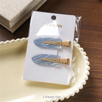 Accessoires capillaires personnalisés pour femmes : Pince à cheveux japonaise sans couture, pince latérale, pince à franges super tendance pour l'été, pince bec de canard