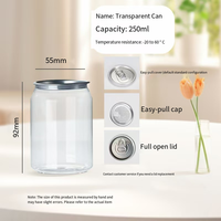 Boîtes en aluminium industrielles avec base PET, à ouverture par anneau, à ouverture facile, à couvercle rabattable, à fermeture éclair, pour aliments, gelée, lait, forme cylindrique