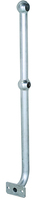 Poteau en acier Q235 galvanisé à chaud pour main courante, avec marche d'escalier en acier dentelé assortie, taille personnalisée pour plateformes industrielles et applications d'ingénierie