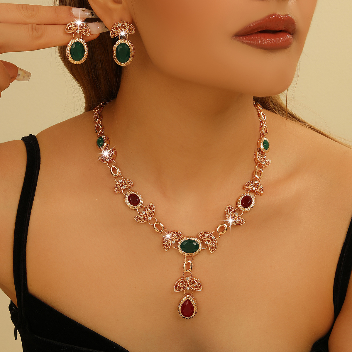 Boucles d'oreilles créoles et pampille lune Argent - L'Atelier d'Amaya