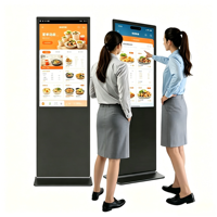 Kiosco de Información con Pantalla Táctil Android de 55 Pulgadas, Reproductor de Publicidad Tipo Tótem, LCD Ultrafino, para Interiores, con Soporte de Pie, 1 Año de Garantía