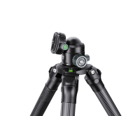 Trépied de chasse en fibre de carbone Manbily MT-364+BH-PA02, robuste, diamètre du tube 36 mm, avec rotation à 360° °   Rotule pour la photographie en extérieur et la caméra