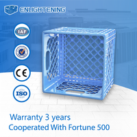 Conteneur en plastique robuste pour la logistique laitière, 335x335x270mm, pour commandes en gros - Fabricant