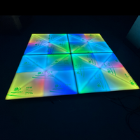 Panneaux de danse LED RGB DMX à piles, changeant de couleur, 1m*1m, grande taille, éclairage de piste de danse, scintillant dans le noir, fluorescent, fête disco