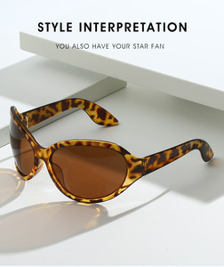 แว่นกันแดดทรงวงรีแฟชั่นใหม่ปี 2026 รุ่น Unisex กรอบใหญ่ ดีไซน์ทันสมัย คุณภาพดี ป้องกันรังสียูวี 400 เหมาะสำหรับปั่นจักรยานและเล่นกีฬา - Product Image 3