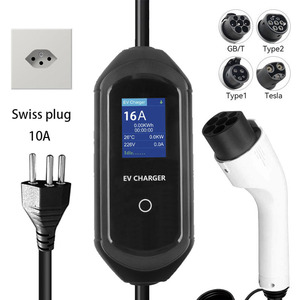 Nueva Estación de Carga Portátil Inteligente para Vehículos Eléctricos Tipo 2, Nivel 2, IP65, Cargador Móvil para Auto de 3.5kW 16A con Control por Wifi, Bluetooth y Aplicación - Product Image 1