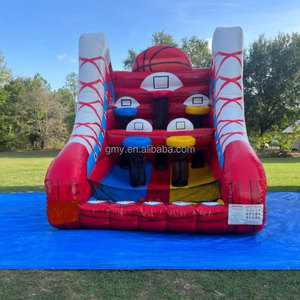 Gioco Arcade di <span class=keywords><strong>Basket</strong></span> Gonfiabile GMY Nero e Arancione, Attrezzatura da Parco <span class=keywords><strong>Giochi</strong></span>, <span class=keywords><strong>Giochi</strong></span> Interattivi all'Aperto per Adulti - Product Image 5