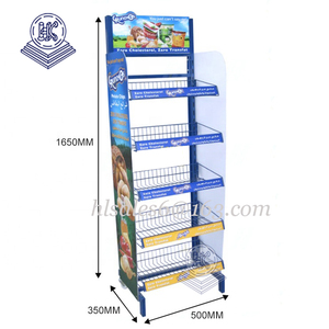 Bán Buôn Sắt Dây Giỏ Đồ Uống Hiển Thị Đứng Kim Loại Kệ Khoai Tây Chip Snack Hiển Thị Kệ - Product Image 3