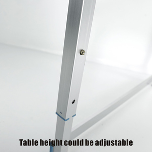 HOMFUL Extérieur Pliable Tabouret De Pêche Camping Meubles <span class=keywords><strong>Table</strong></span> et Chaise Ensemble avec 4 sièges et repose-pieds - Product Image 3