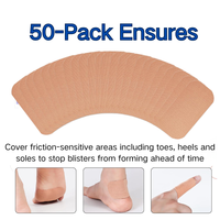 Bandes anti-ampoules pour talons, 50 pièces, auto-adhésives, imperméables, fines, hypoallergéniques, évitent efficacement les ampoules et les frottements cutanés