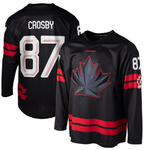 Camiseta de Hockey sobre Hielo para Hombre, Marca Tontons, Estampada, Corta, Transpirable, que Absorbe la Humedad, Uniforme de Equipo, Negra, Blanca y Roja # 97 McDavid # 29 MacKinnon - Product Image 4