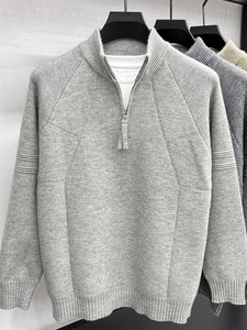 Sweat-shirt polaire personnalisé pour <span class=keywords><strong>homme</strong></span>, col roulé, demi-zip, quart-zip, coupe oversize, épaules tombantes, uni, idéal pour l'<span class=keywords><strong>hiver</strong></span> - Product Image 5