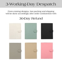 Etsy Ins FB TK Hot New 35MM 6 Ring-Size A5 Pebble Grain Leather Budget Binder Wallet Fly Leaf Dashboard Insert para cuadernos