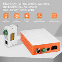 Extensor IP Pasivo de un Solo Canal para CCTV, Extensor EOC Ethernet sobre Coaxial BNC, Convertidor RJ45 IP PoE