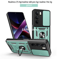 Lichicase Anti-jaunissement résistant aux chutes caméra lentille protecteur pare-chocs étui pour Realme C71 couverture de téléphone