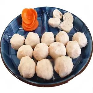 समुद्री भोजन मांस झींगा केकड़ा गेंदों व्यंग्य गेंदों हॉट पॉट सामग्री फ्रोजन चिंराट मछली गेंद