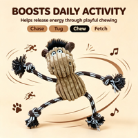 Juguete de Peluche Interactivo para Perros Donkey Dog, Juguete Masticable para Ejercicio, Estilo Popular