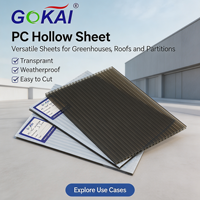 Panneau de toiture solaire en polycarbonate alvéolaire noir anti-UV pour serre, idéal pour les projets de toiture extérieure